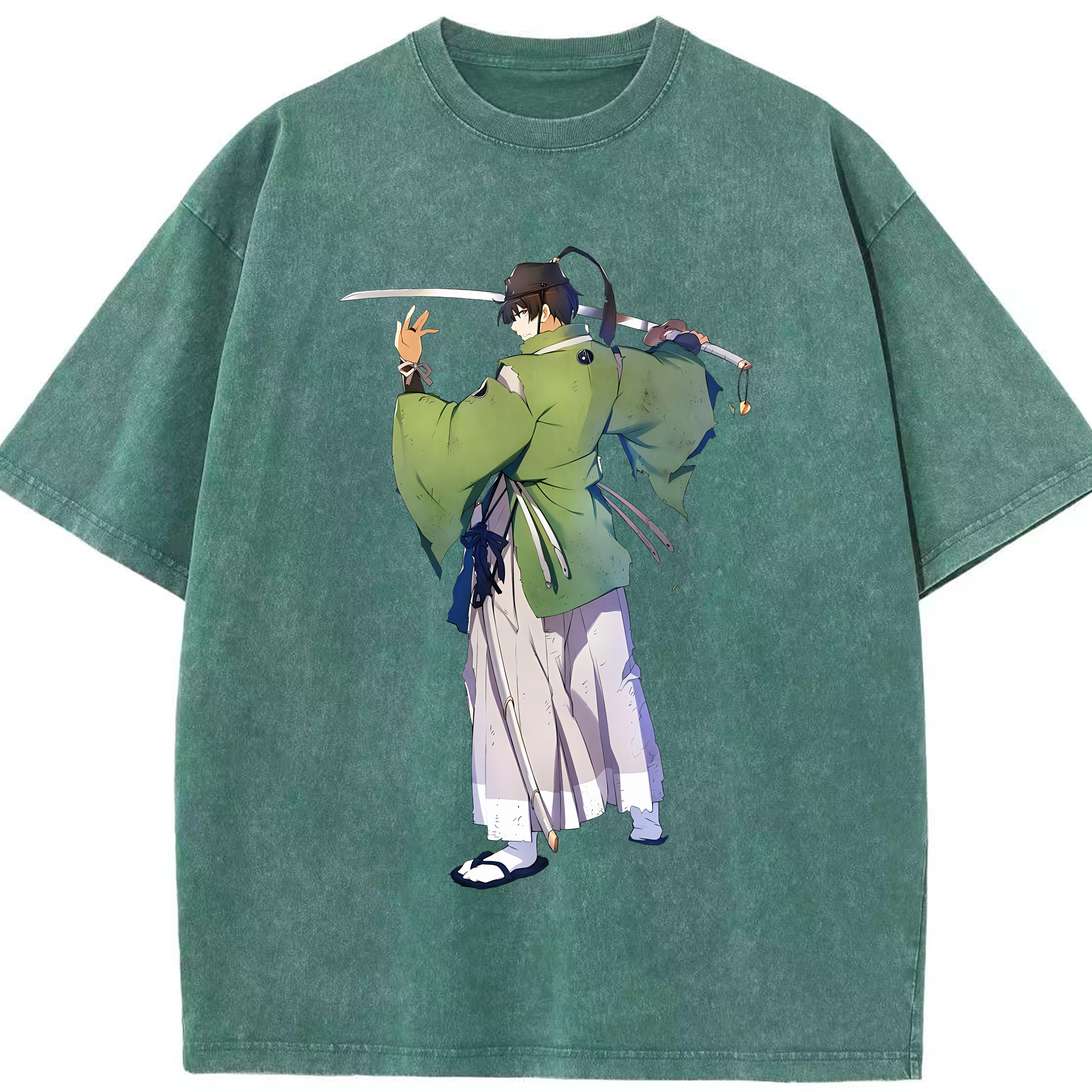 （画像用） 刀剣乱舞 Touken Ranbu 綿100% ヴィンテージ風 半袖Tシャツ（フロントプリント）